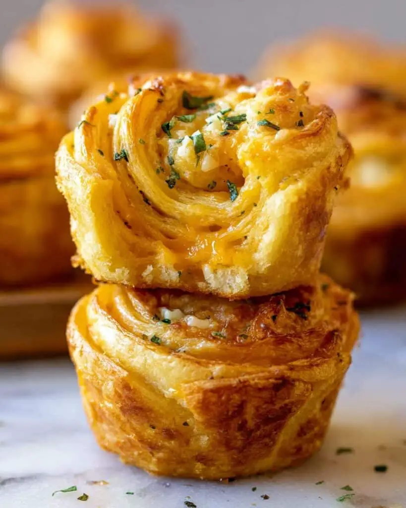 Cheesy Garlic Cruffin Recipe
