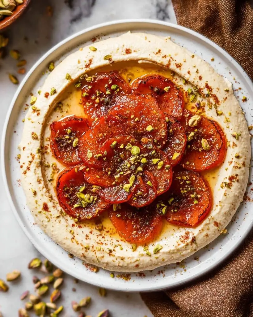 Whipped Brie with Caramelized Persimmons and Pistachios Recipe