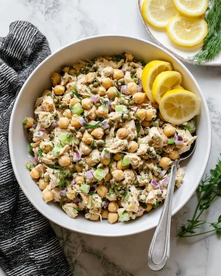 10 Minute Chickpea Tuna Salad Recipe