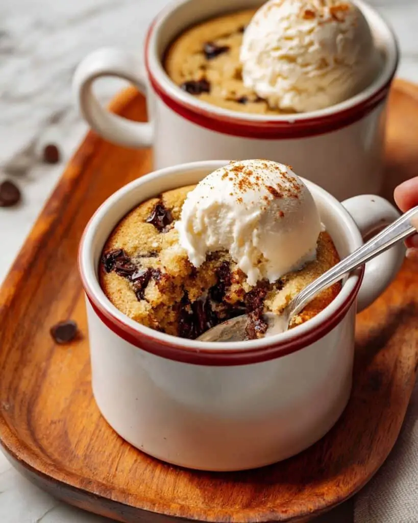 Pumpkin Mug Cake with Chocolate Chips Recipe