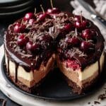 Dark Chocolate Cherry Cheesecake Recipe