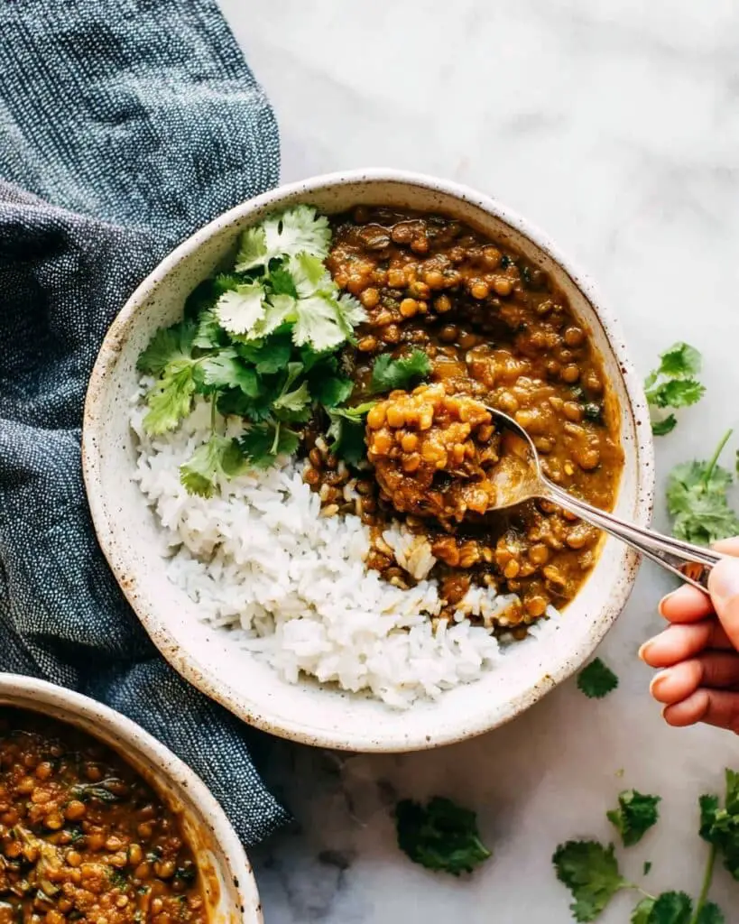 Instant Pot Red Curry Lentils Recipe