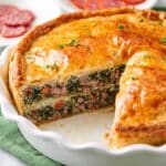 Three Meat Italian Pie Recipe