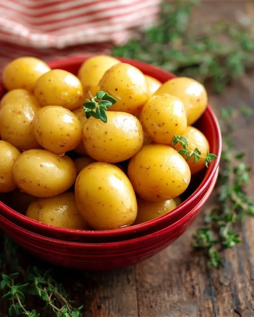 Confit Potatoes with Thyme Oil Recipe