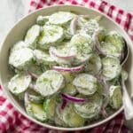 Creamy Cucumber Salad Recipe