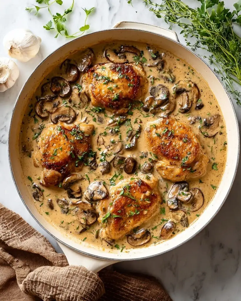 Creamy Mushroom Chicken – A Comforting One-Pan Weeknight Favorite