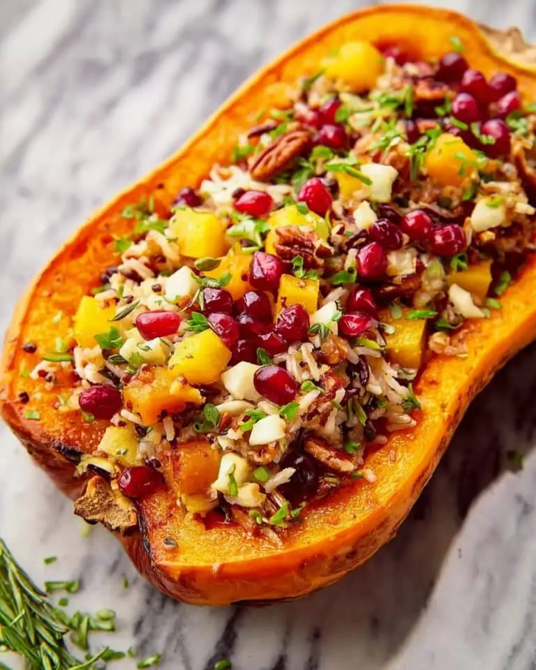 Hearty Stuffed Butternut Squash