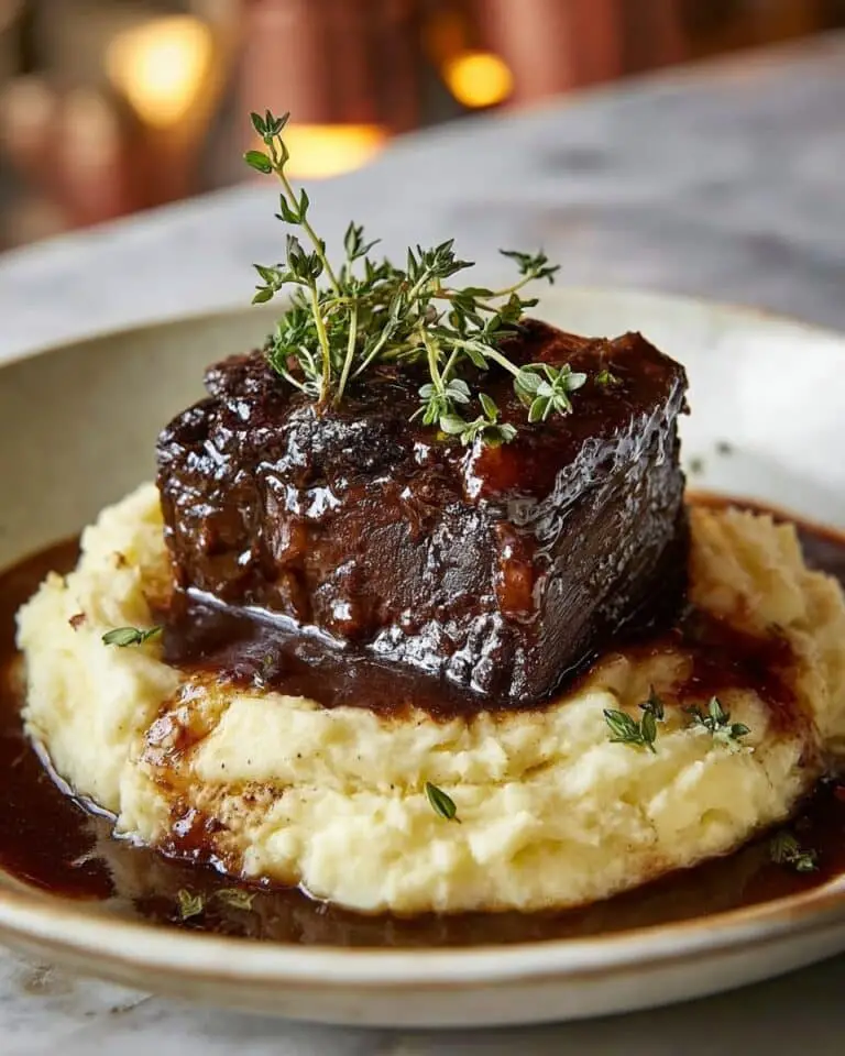 Braised Short Ribs with Mashed Potatoes