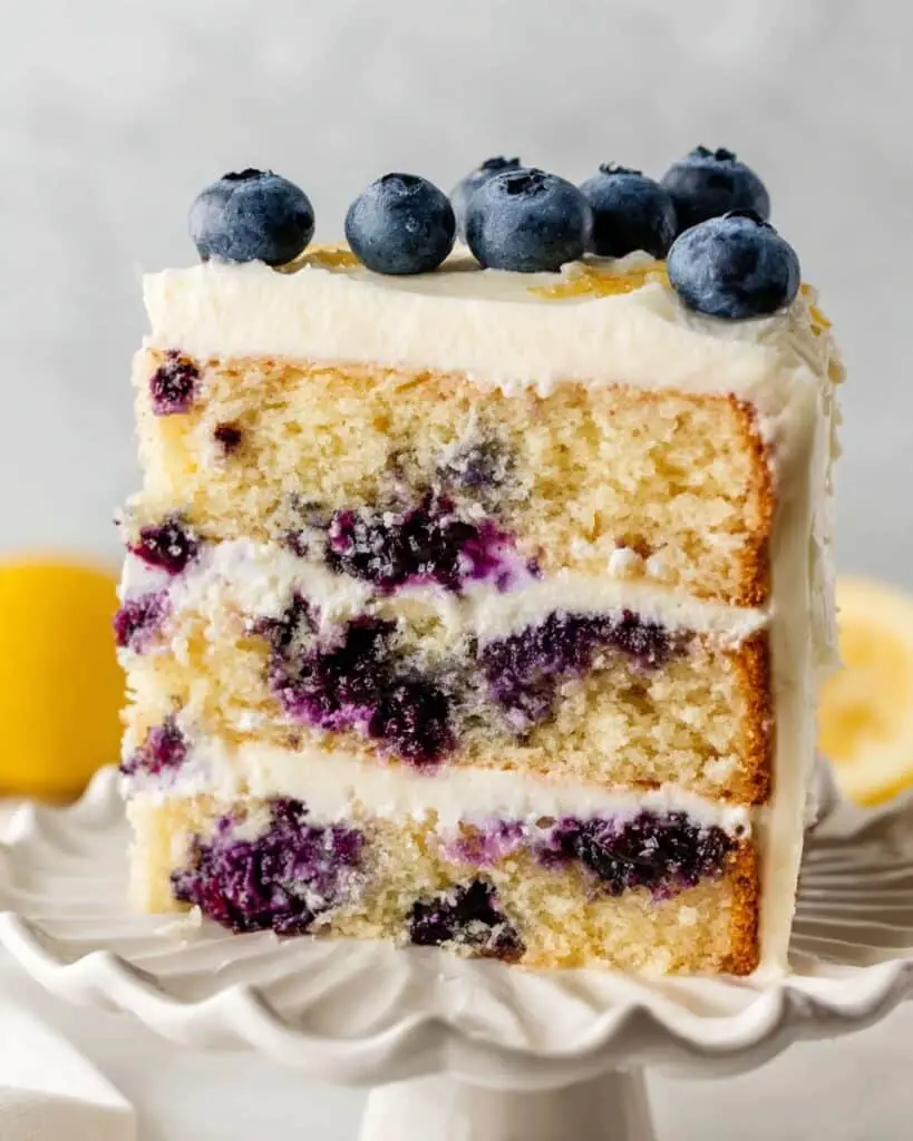 Lemon Blueberry Layer Cake
