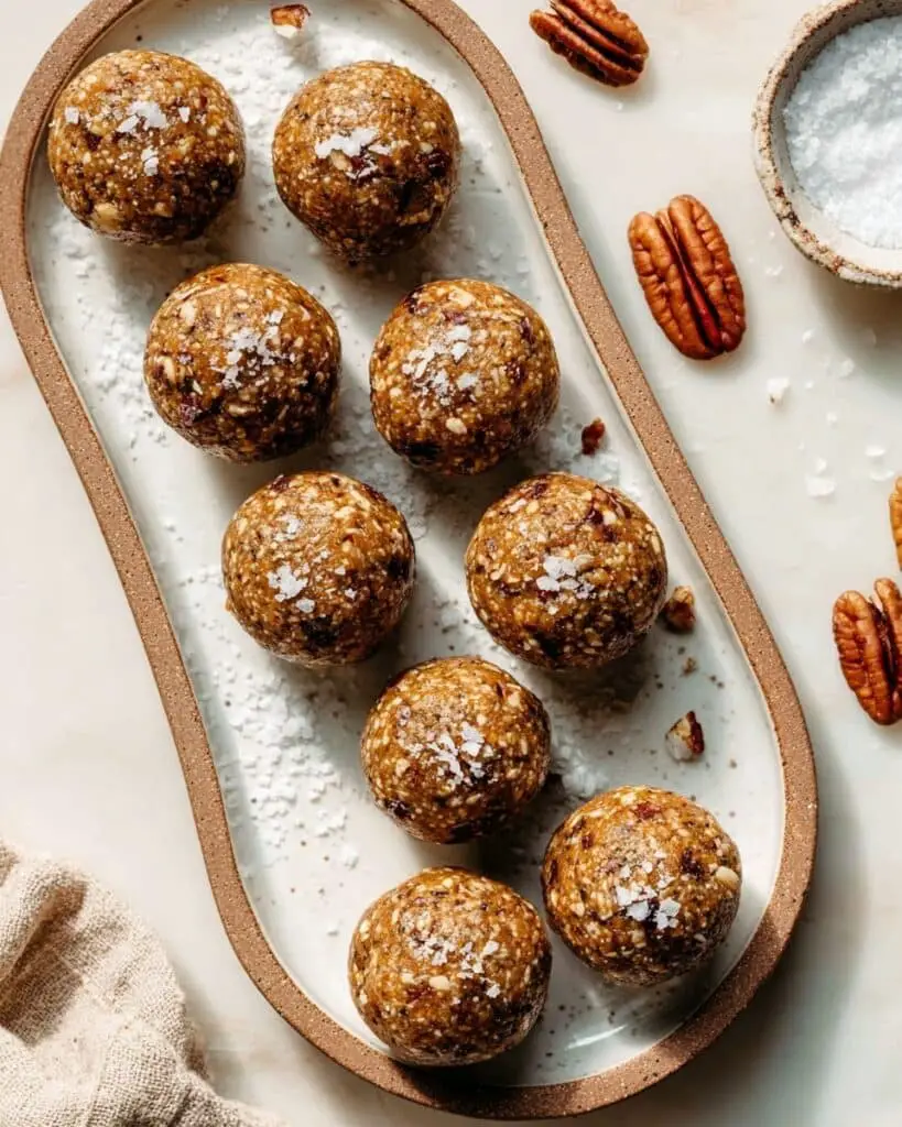 Salted Maple Pecan Pie Energy Bites Recipe