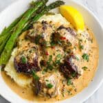Garlic Butter Steak Bites with Parmesan Cream Sauce Recipe