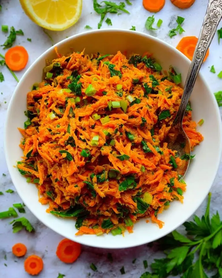 Shredded Carrot Salad with Herbs and Dijon Vinaigrette Recipe