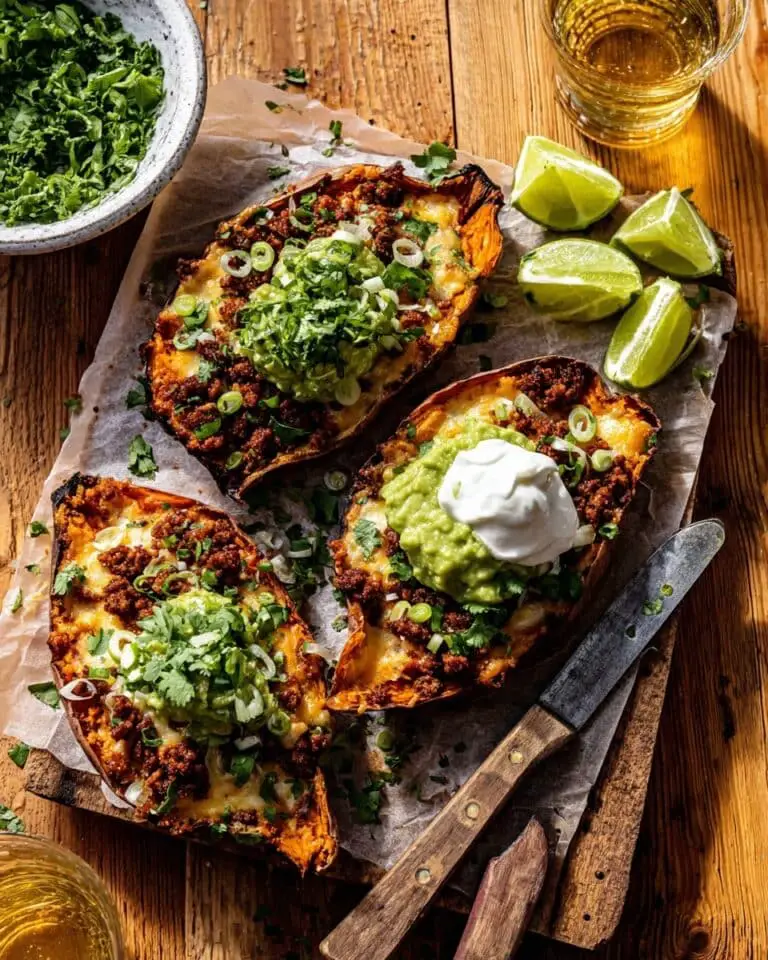 Chipotle Beef Sweet Potato Skins Recipe