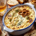 Creamy Broccoli Cheddar Dip with Mozzarella and Hot Sauce Recipe