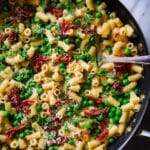 One-Pan Ditalini and Peas with Salami, Lemon, and Parmesan Recipe