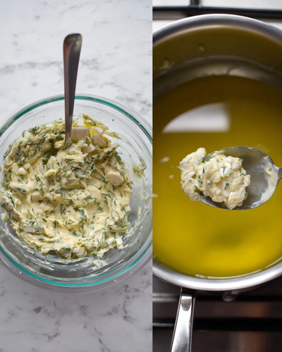 A bowl filled with about eight to nine golden brown fried fritters with a rough, crispy texture stacked on top of each other and lined with white paper inside the bowl. One fritter is broken open showcasing a light yellow inside with green herbs sprinkled throughout, held up by a wooden skewer stuck through it. A few lime wedges with bright green skin and pale green insides are placed on the fritters and around the bowl. The bowl sits on a rustic woven placemat with a rough texture and neutral brown colors. Small wooden skewers are spread on the placemat near the bowl. photo taken with an iphone --ar 4:5 --v 7