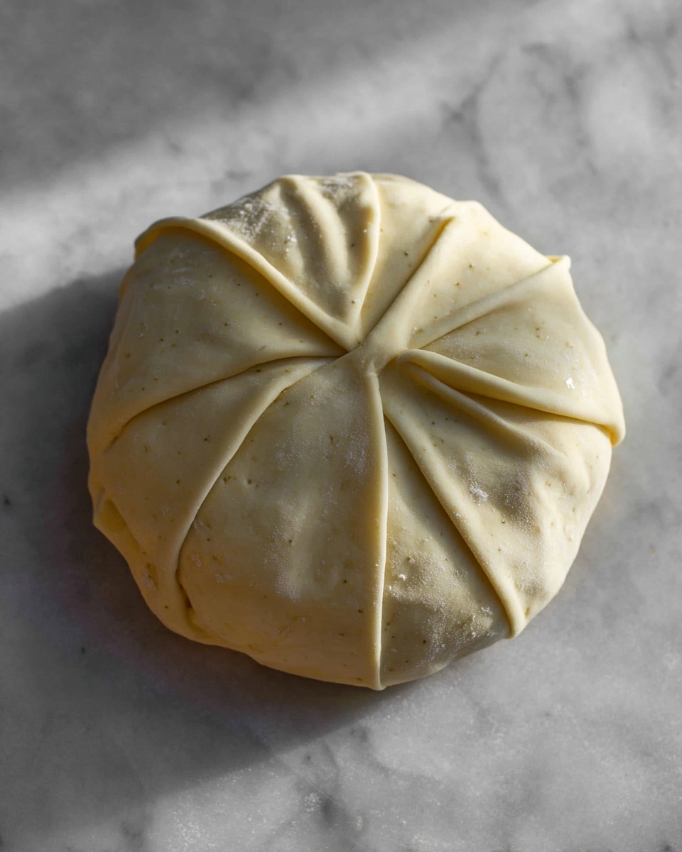 A round golden-brown baked pastry sits in the center of a white plate on a white marbled surface. The pastry is slightly open, revealing melted creamy cheese mixed with dark red cranberries inside. On top of the pastry lies a small green sprig of herbs. Around the pastry, there are thin, oval-shaped light brown toast slices, a few whole hazelnuts, and red apple slices with white flesh. One toast slice is topped with the melted cheese and cranberries. A shiny silver knife rests partially on the plate’s edge. Photo taken with an iphone --ar 4:5 --v 7