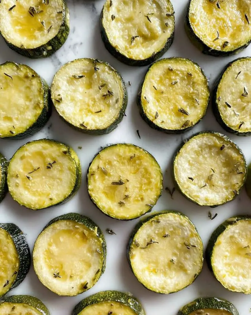 Simple Roasted Zucchini Slices Recipe