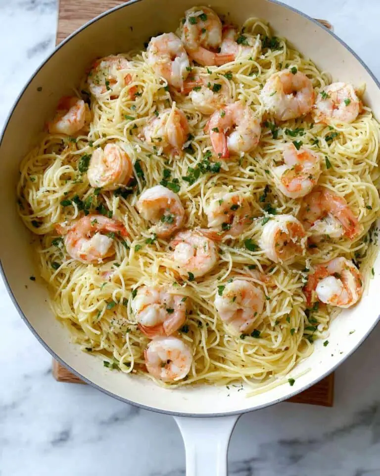 Sautéed Lemon Garlic Butter Shrimp Pasta Recipe