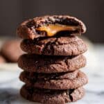 Salted Caramel Stuffed Chocolate Snickerdoodles Recipe