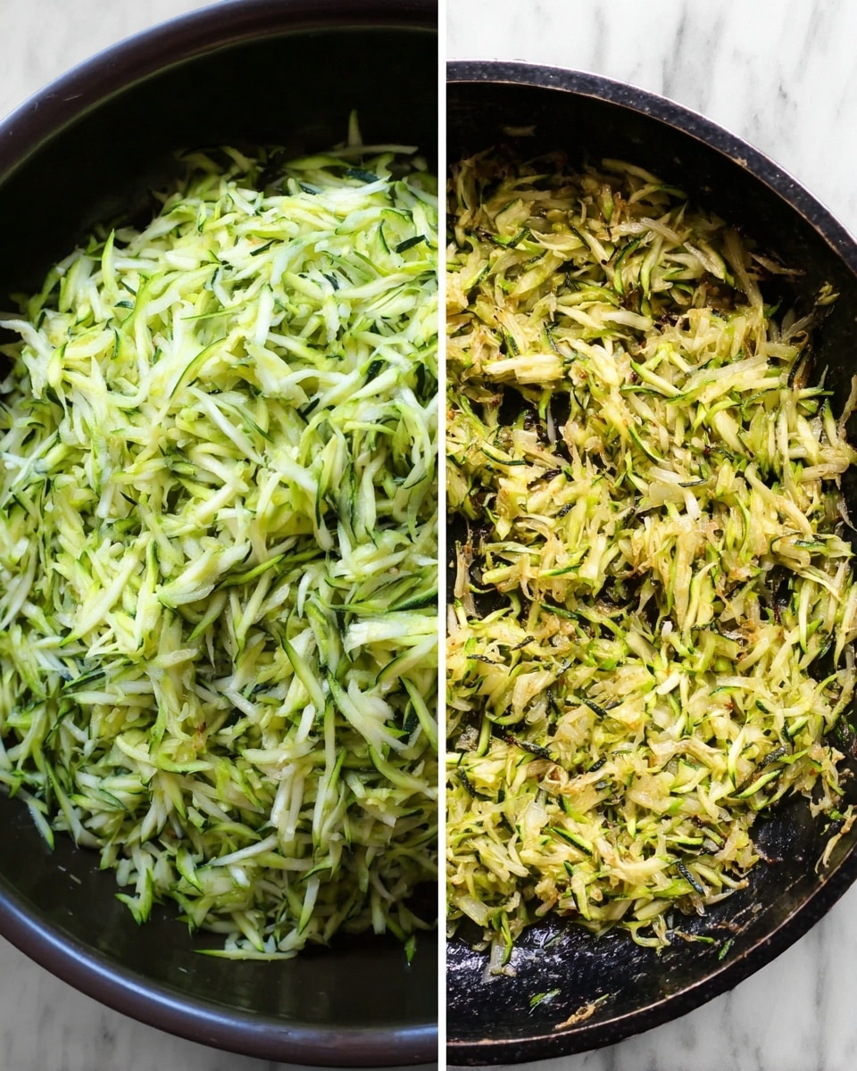 The image shows a white plate filled with round nests of yellow spaghetti mixed with a creamy green sauce that looks like mashed avocado or pesto. The spaghetti is topped with scattered dark green basil leaves, crushed red pepper flakes, and tiny black pepper specks. There are also small bits of white cheese sprinkled lightly on top. A silver fork is twirling some spaghetti from the right side of the plate, resting on the dish. The plate sits on a white marbled surface. photo taken with an iphone --ar 4:5 --v 7