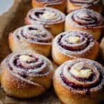 Raspberry Custard Buns Recipe