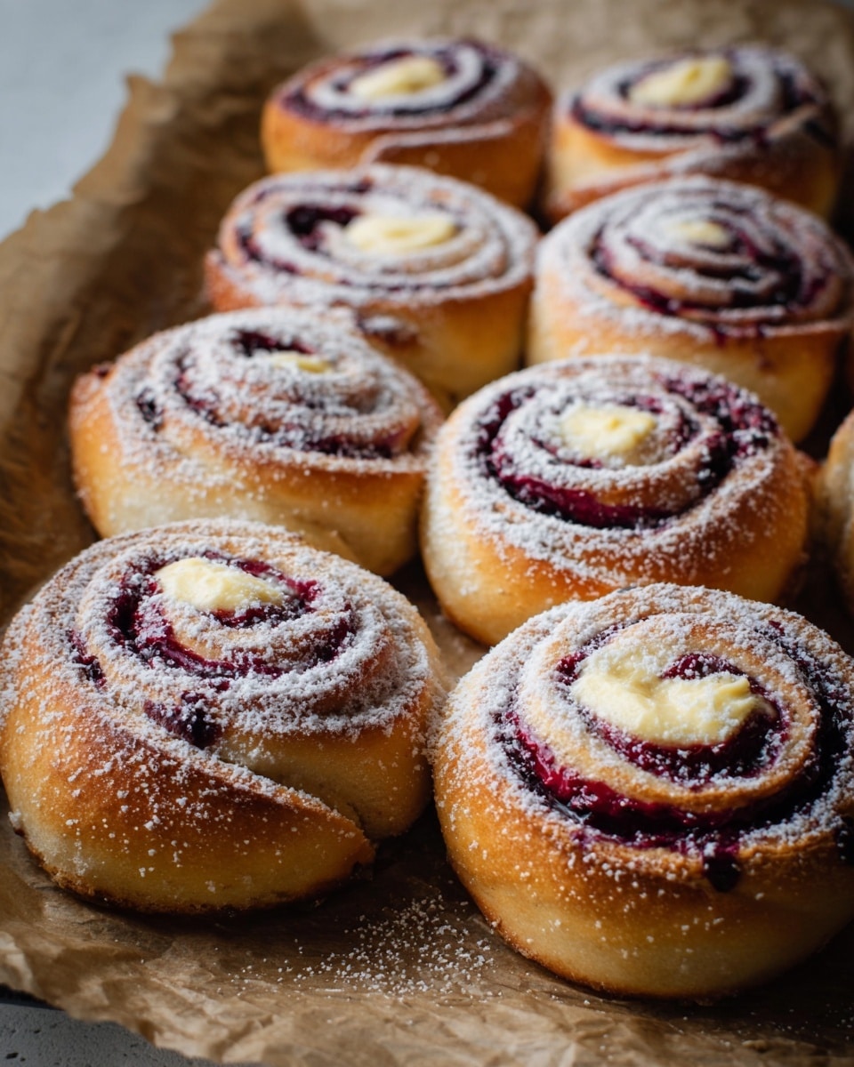 Raspberry Custard Buns Recipe