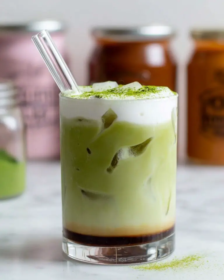 Iced Vanilla Matcha Latte Recipe