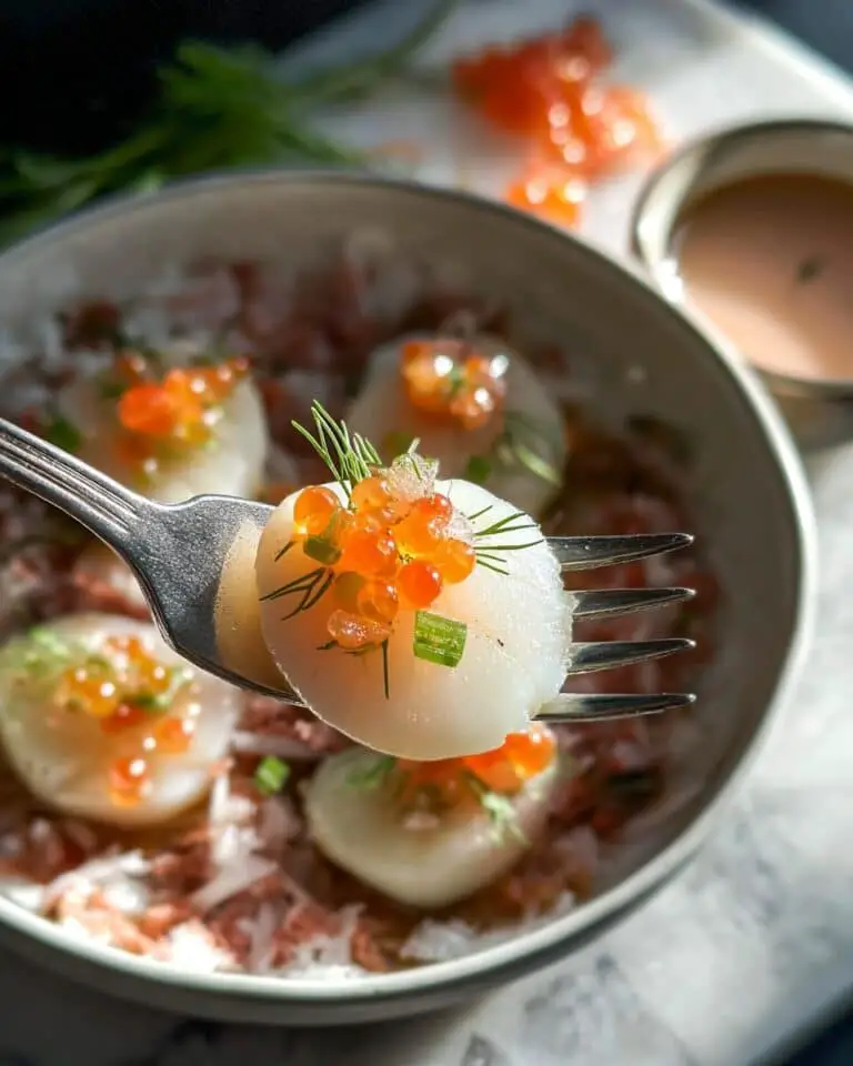 Scallop Sashimi Salad with Finger Lime Recipe