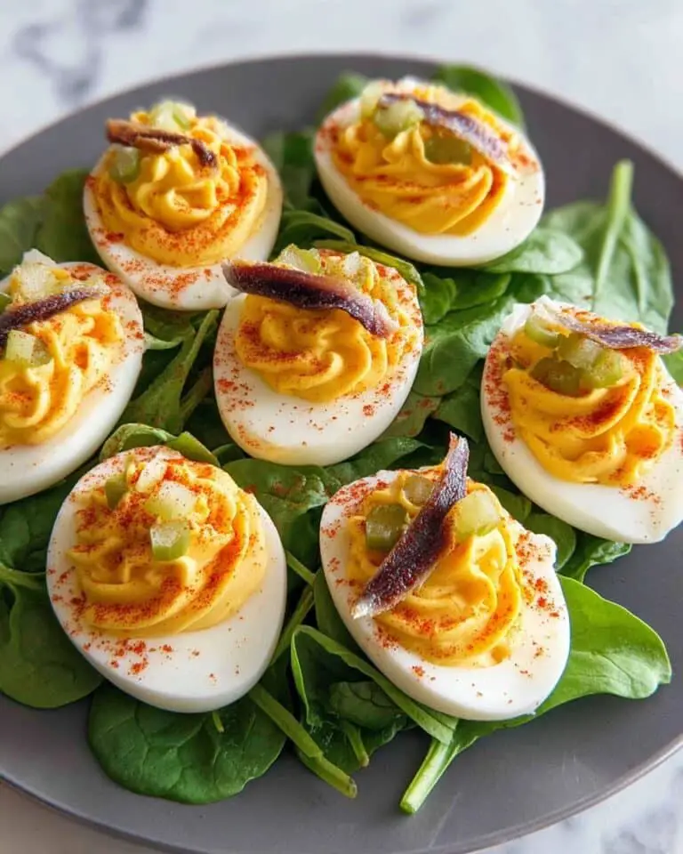 Deviled Eggs on Watercress Salad – Classic Stuffed Eggs with a Fresh Twist Recipe