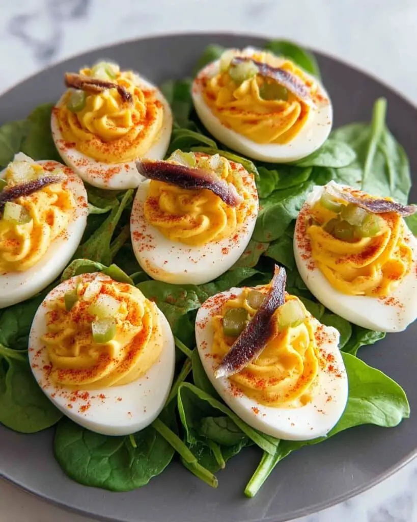 Deviled Eggs on Watercress Salad – Classic Stuffed Eggs with a Fresh Twist Recipe
