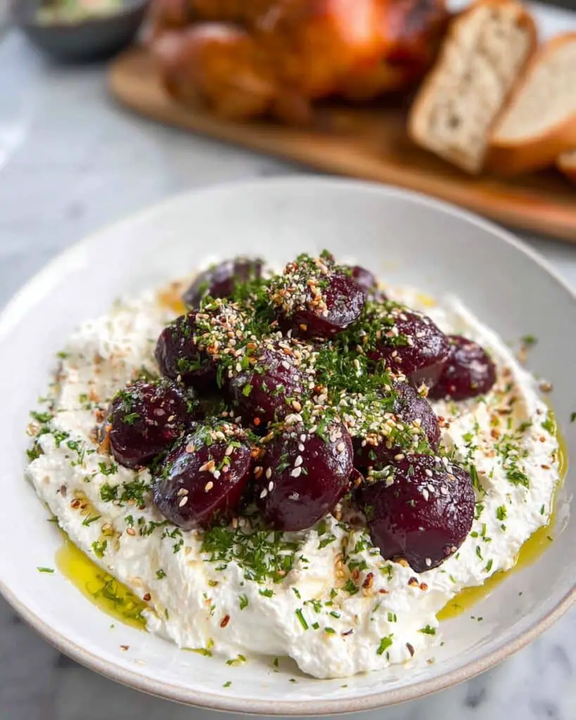 Baby Beets with Labneh and Dukkah Recipe