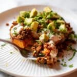 Roasted Sweet Potato Stacks with Spicy Chicken and Creamy Chipotle Sauce Recipe