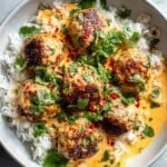 Thai Chicken Meatballs in Coconut Chili Sauce Recipe
