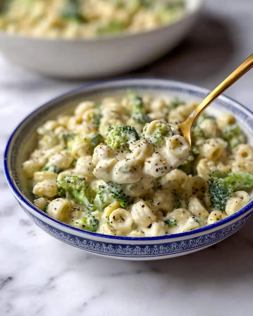 Cheesy and Creamy Broccoli Ditalini Pasta Recipe