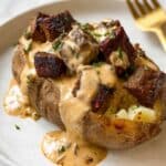 Loaded Baked Potato with Steak Bites Recipe