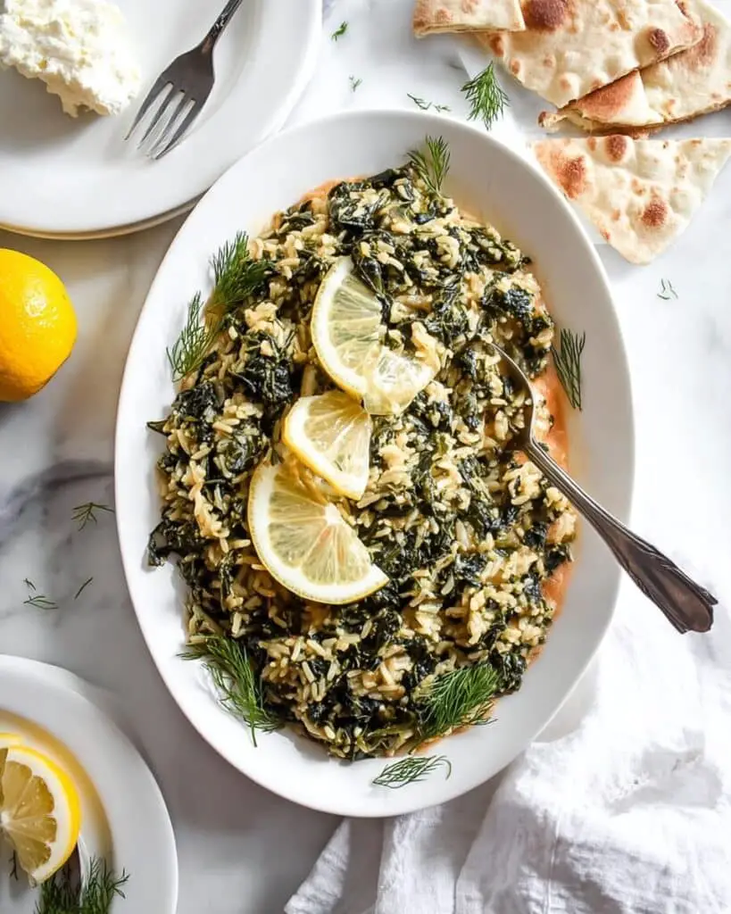 Spanakorizo (Greek Spinach and Rice) Recipe