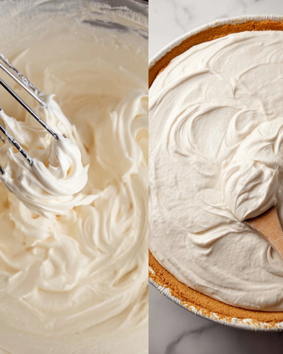 A slice of creamy white pie with a light crumbly brown crust sits on a white plate. The smooth, pale filling is topped with scattered white shreds and small dried flower petals in colors of blue, purple, yellow, and red. Around the plate lie more flower petals and white shreds on a white marbled surface. photo taken with an iphone --ar 4:5 --v 7