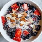 Fresh Mixed Berry Bowl with Honey Greek Yogurt Recipe