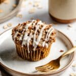 Gingerbread Baked Oatmeal Cups with Salted Brown Butter Glaze Recipe