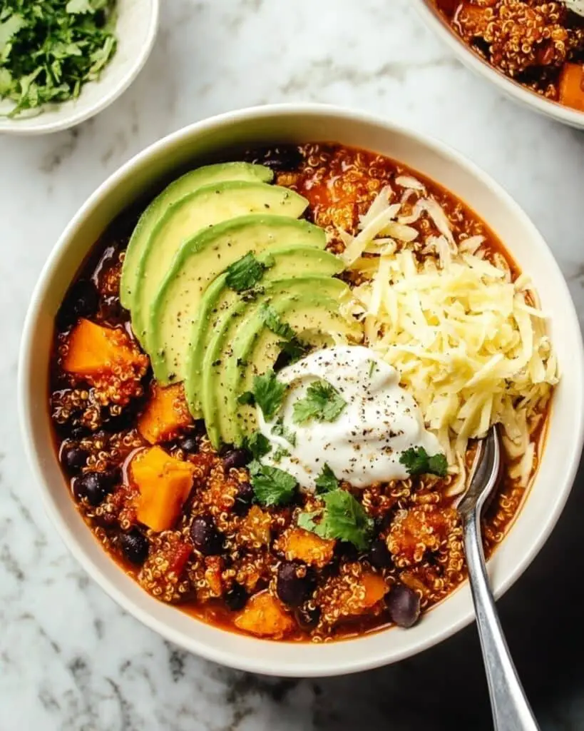 Black Bean, Sweet Potato, and Quinoa Chili with Smoked Chipotle Recipe