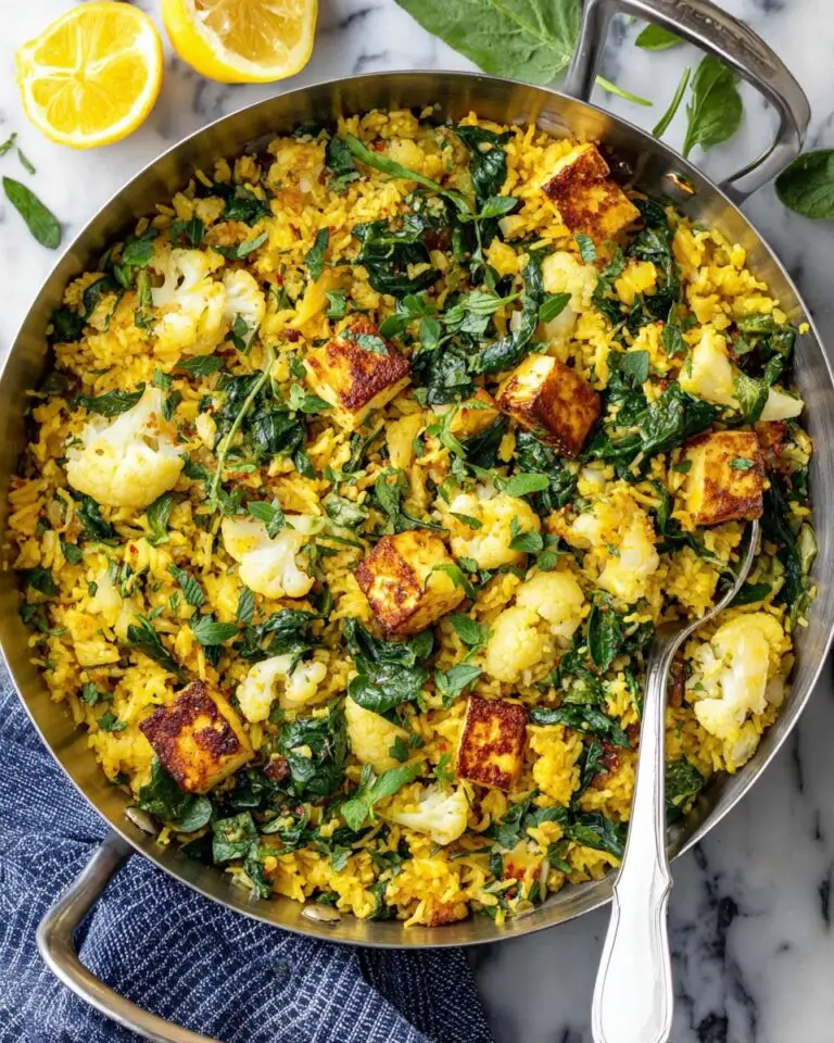 Curry Rice with Cauliflower and Halloumi Recipe