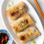 Rice Paper Dumplings with Tofu and Vegetables Recipe