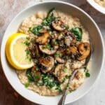 Spinach Mushroom Risotto Recipe