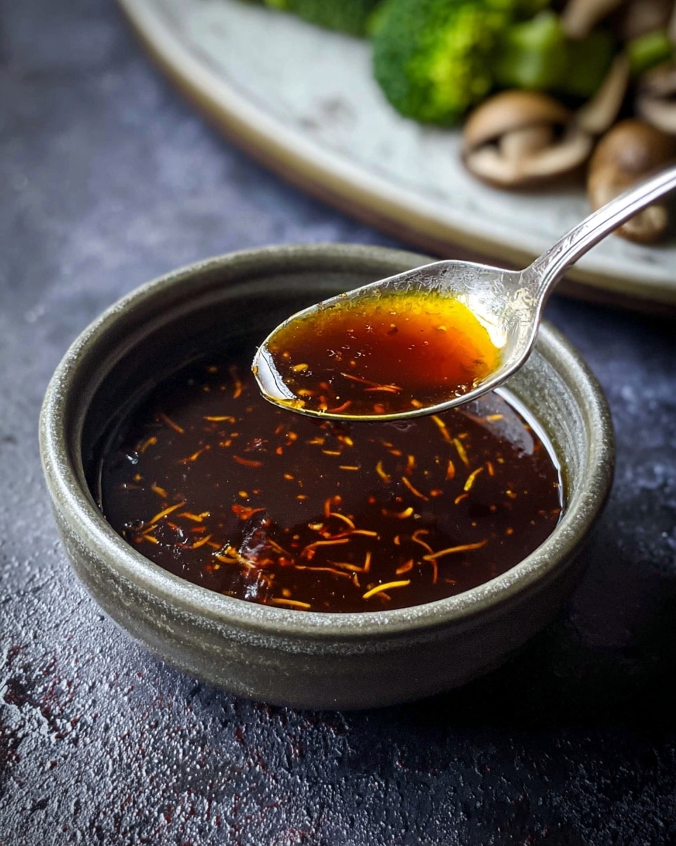 The image shows a white round plate on a white marbled surface with a colorful stir-fry dish. The main layer consists of bright green broccolini stems and florets mixed with dark brown roasted mushrooms scattered evenly. Thin slices of red chili peppers add small pops of red among the greens and browns. Light beige pine nuts are sprinkled over the top, giving texture and contrast. To the right, black chopsticks rest on the edge of the plate. Above, there is a white bowl holding more broccolini, mushrooms, red chili slices, and pine nuts. Nearby, a small white dish contains more pine nuts, and another dish holds a dark brown sauce with a spoon. The lighting highlights the fresh, vibrant colors of the vegetables and the glossy texture of the sauce. photo taken with an iphone --ar 4:5 --v 7