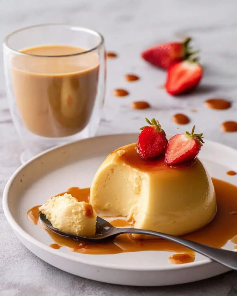 Baileys Panna Cotta with Caramel Chocolate Sauce Recipe