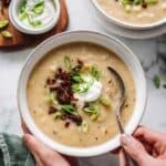 Creamy Vegan Potato Leek Soup Recipe