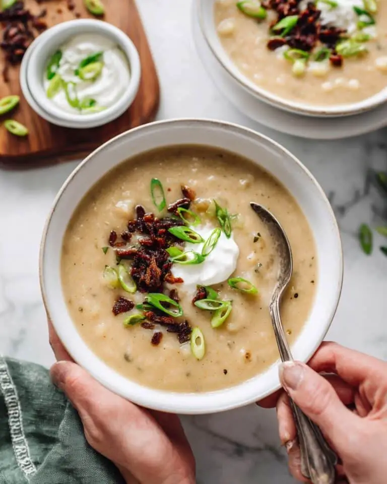 Creamy Vegan Potato Leek Soup Recipe