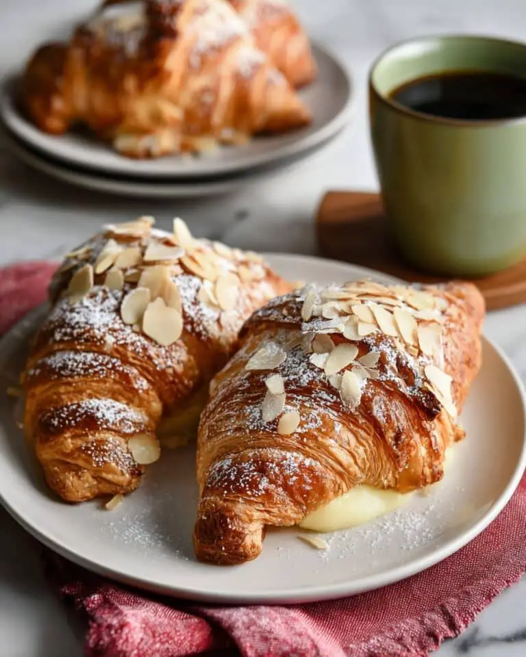 French Almond Croissants (Bakery Style) Recipe