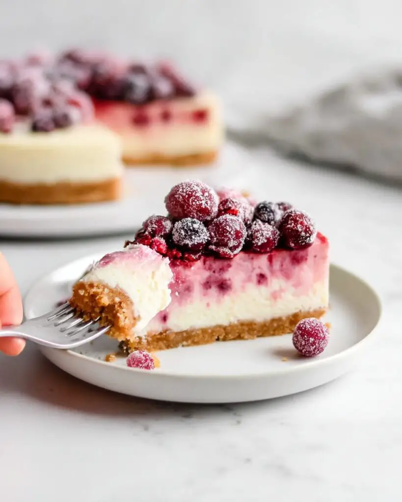 No-Bake Cranberry Cheesecake Recipe